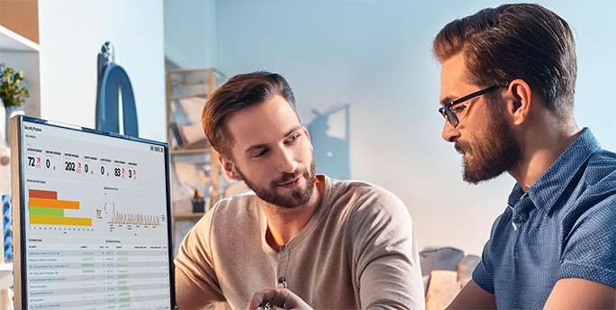 IT-Spezialist implementiert moderne Sicherheitstechnologien zum Schutz des Firmennetzwerks
